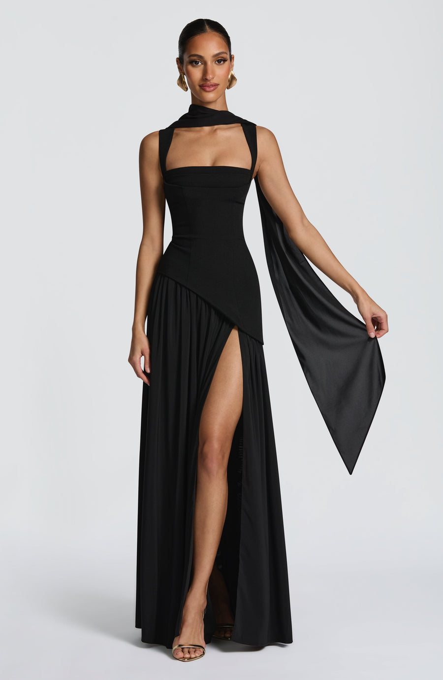VESTIDO MAXI TULLULAH - NEGRO