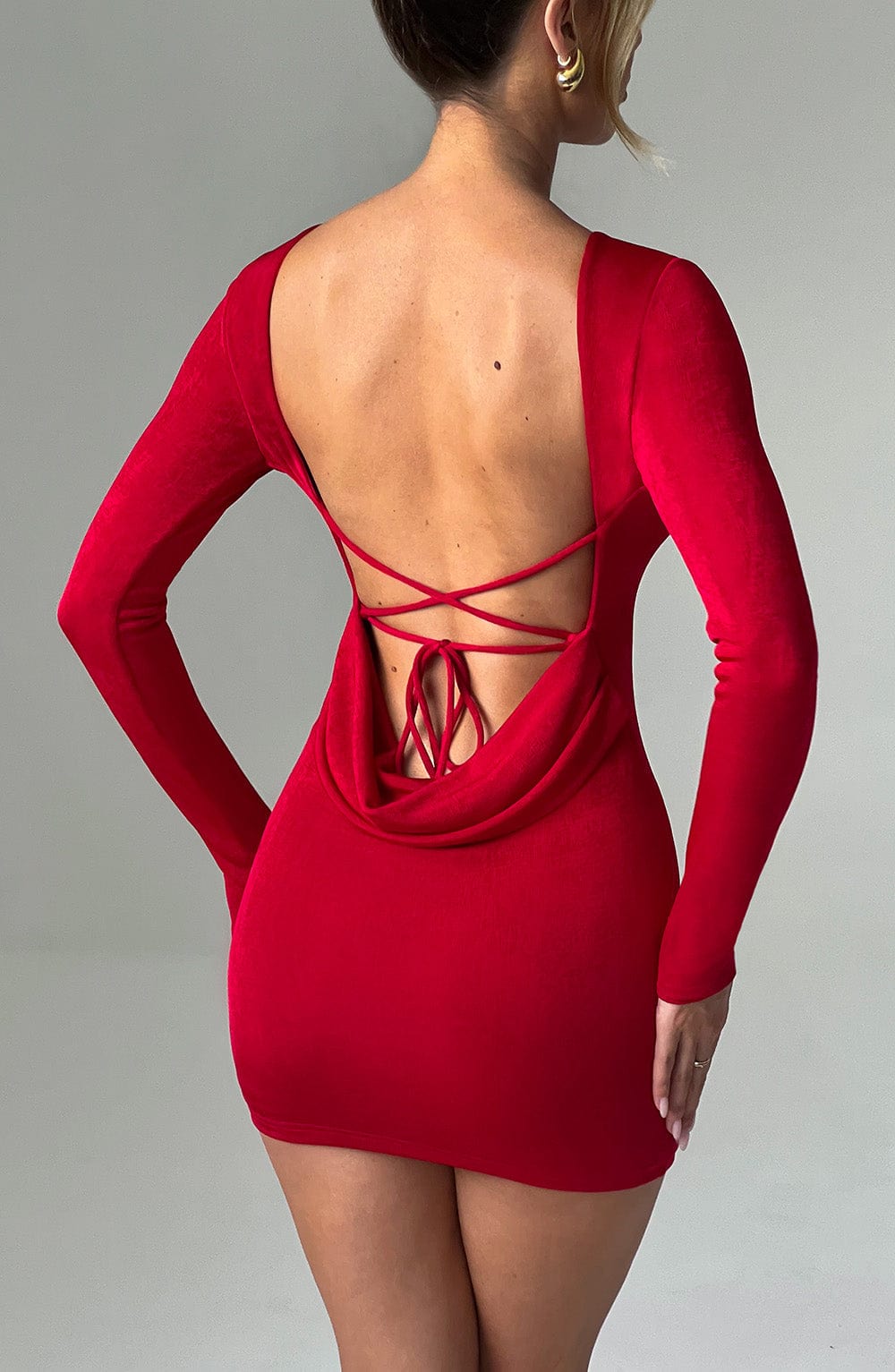 UNA MINI DRESS - RED