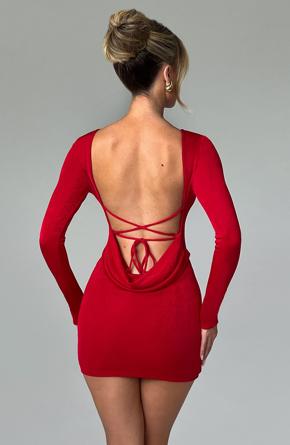 UNA MINI DRESS - RED