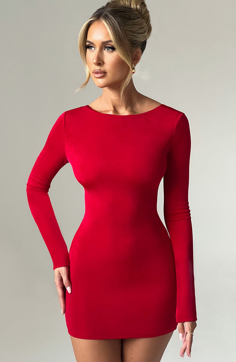 UNA MINI DRESS - RED