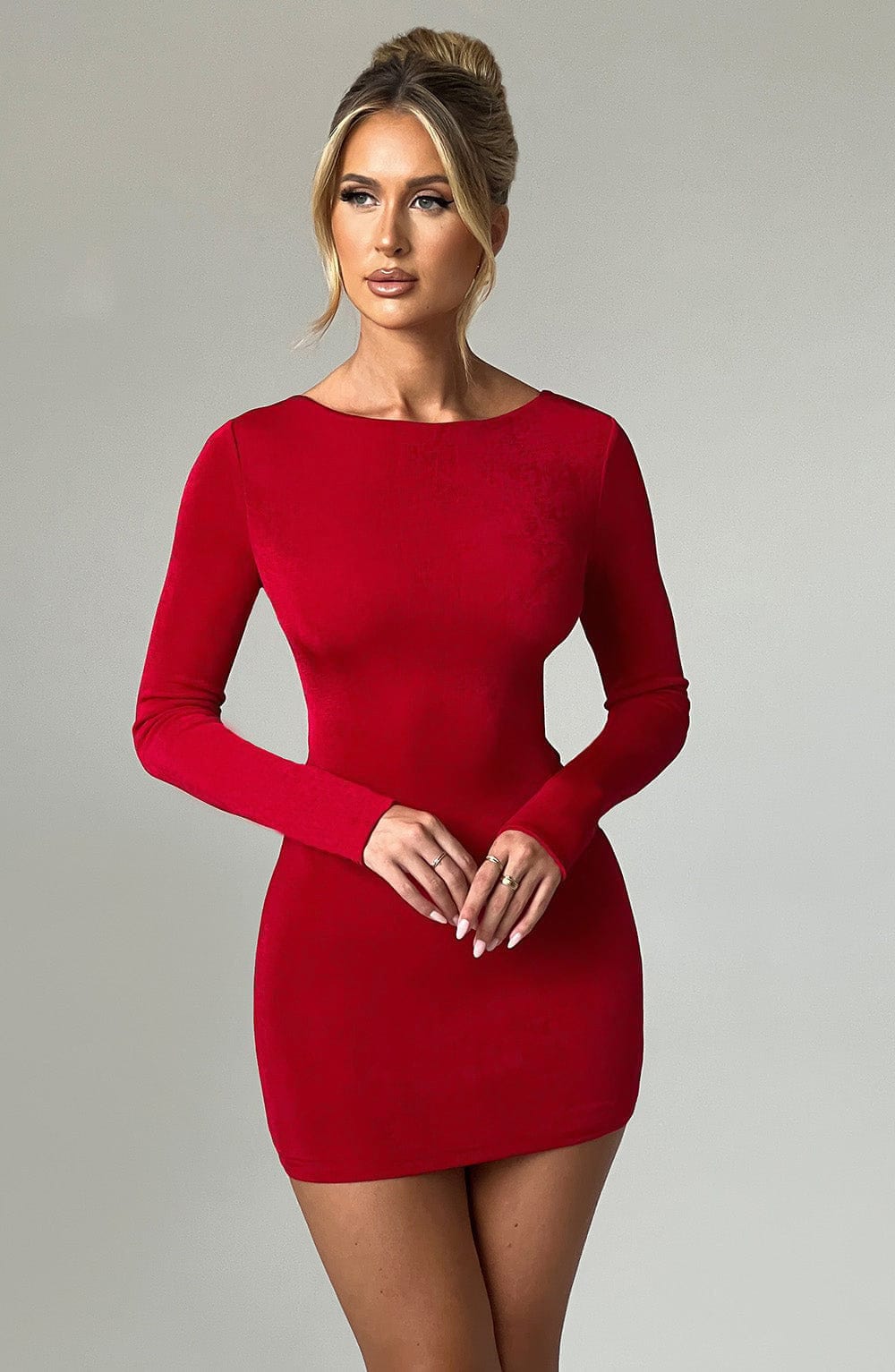 UNA MINI DRESS - RED