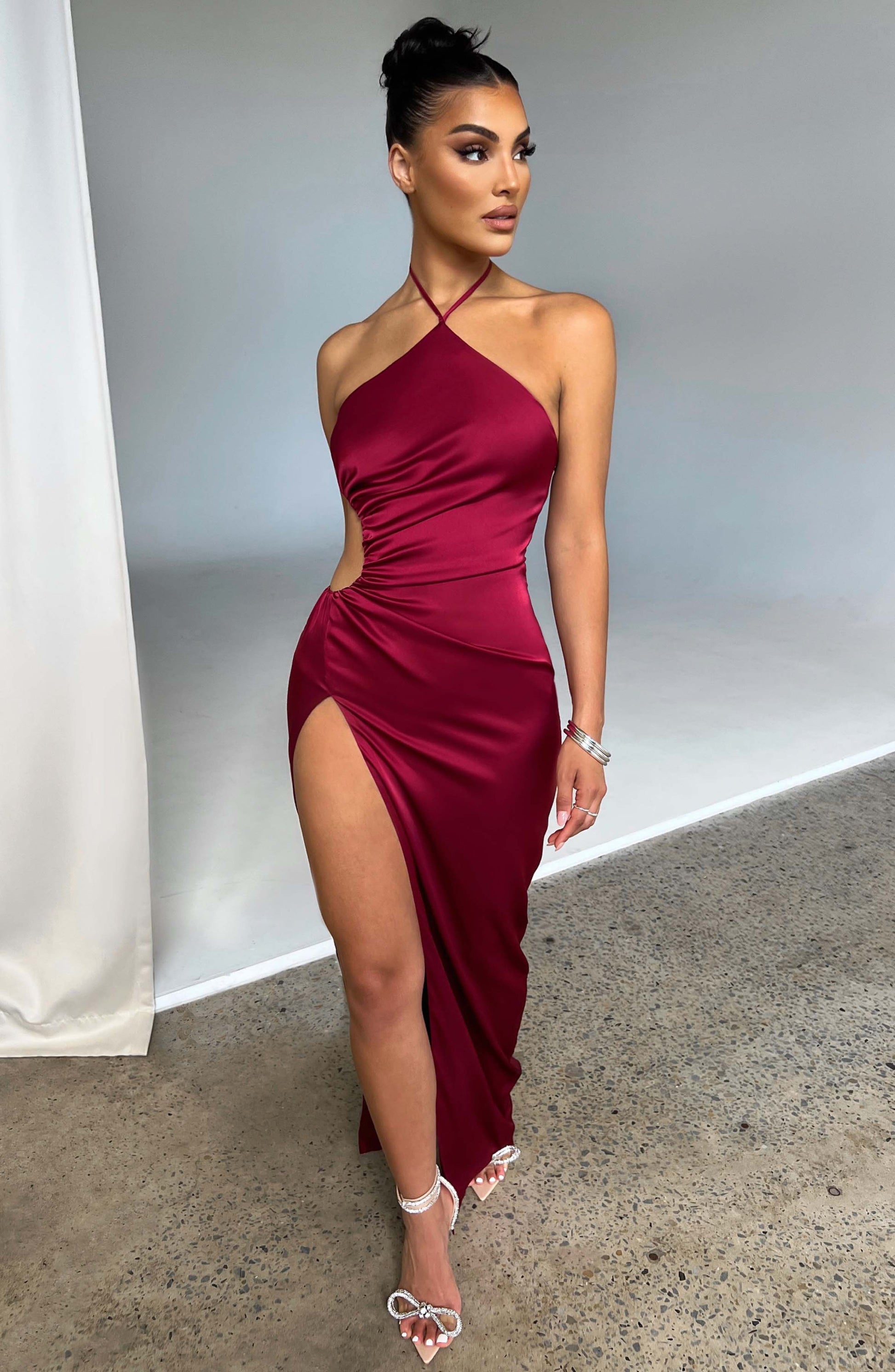 VANESSA MAXI DRESS - WINE