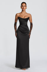 VESSA MAXI DRESS - BLACK