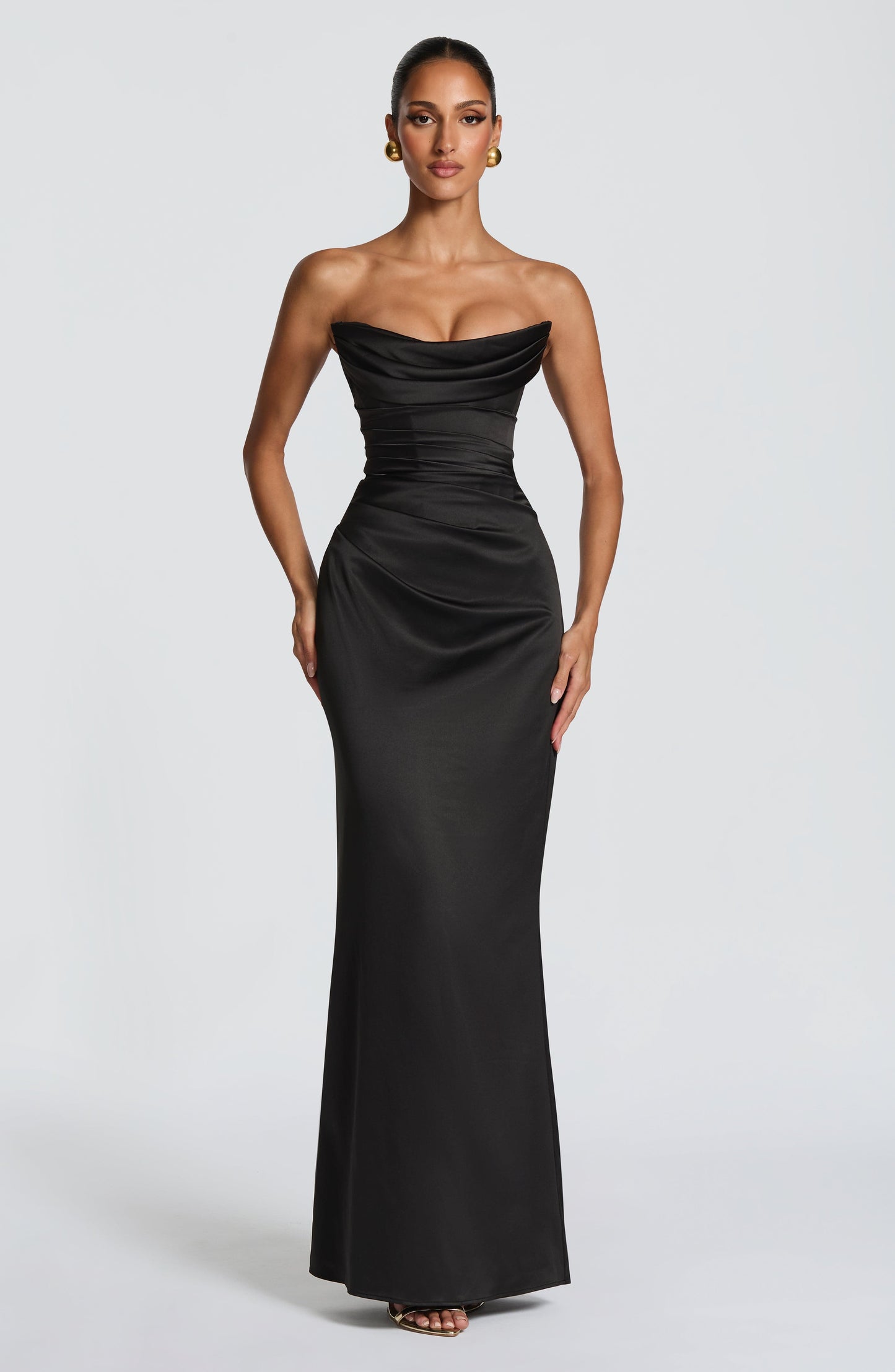 VESSA MAXI DRESS - BLACK