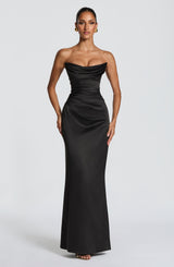 VESSA MAXI DRESS - BLACK
