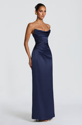 VESSA MAXI DRESS - NAVY