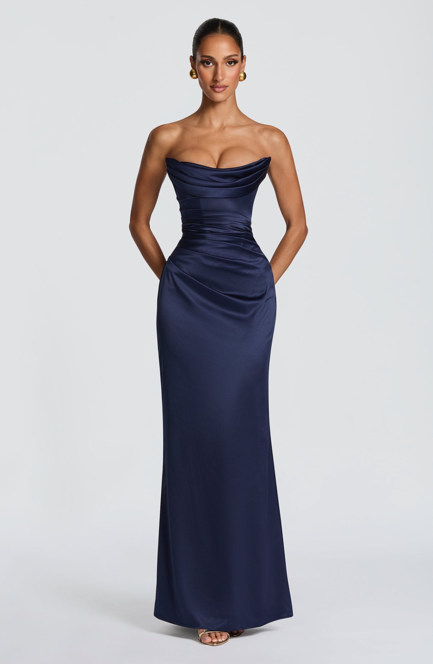 VESSA MAXI DRESS - NAVY
