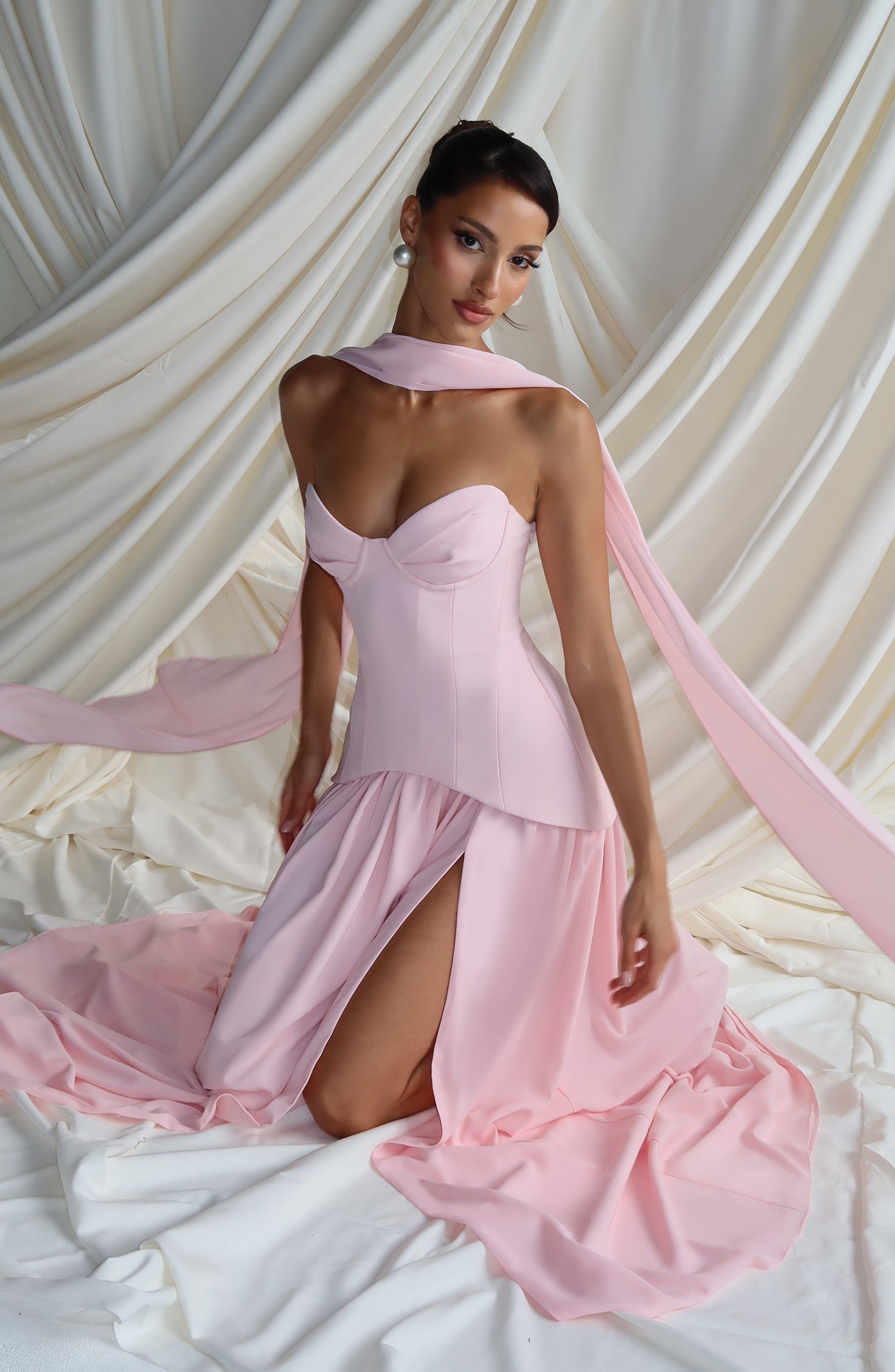 VIETTA MAXI DRESS - BLUSH