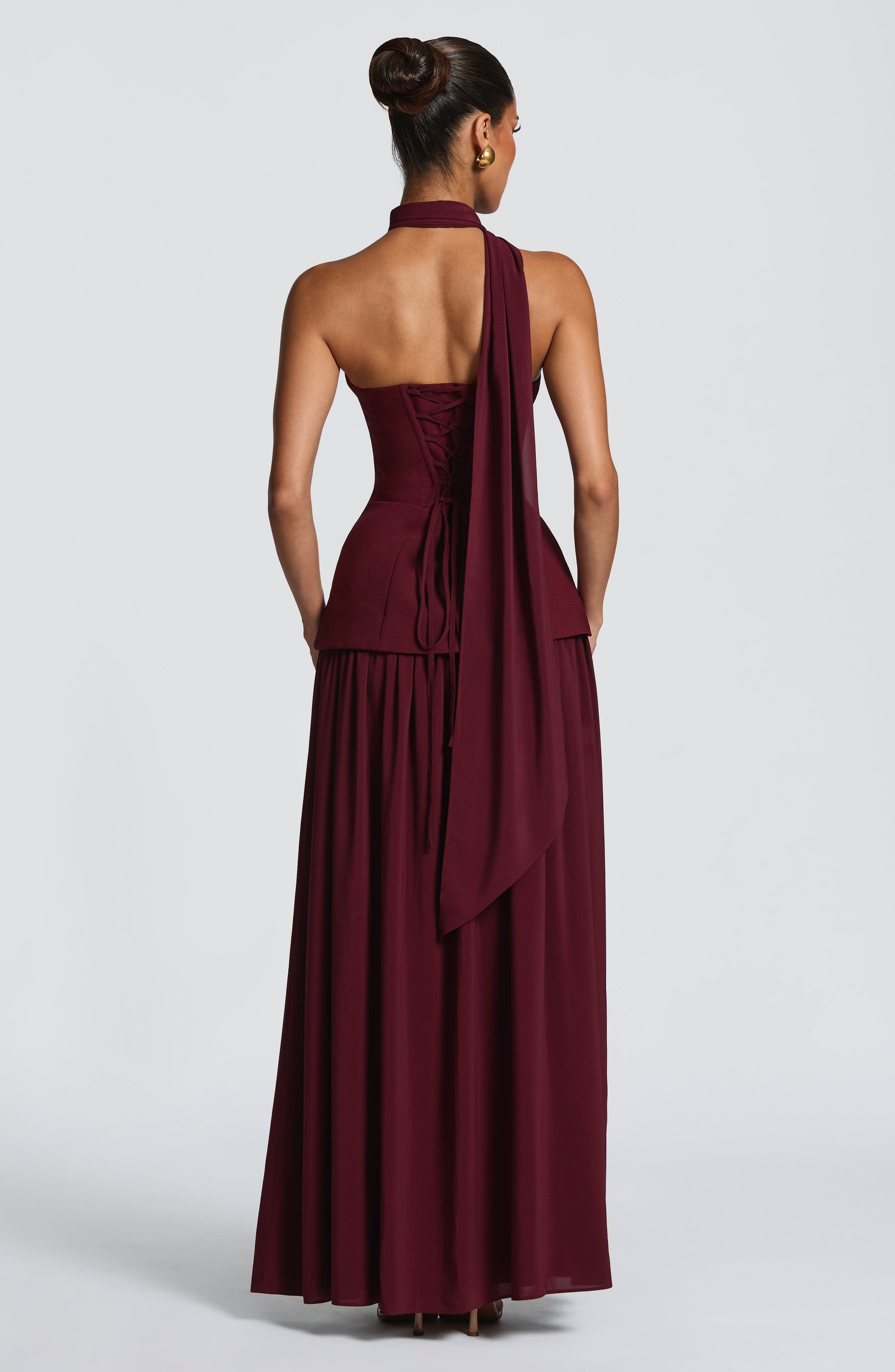 VIETTA MAXI DRESS - CHERRY LACQUER
