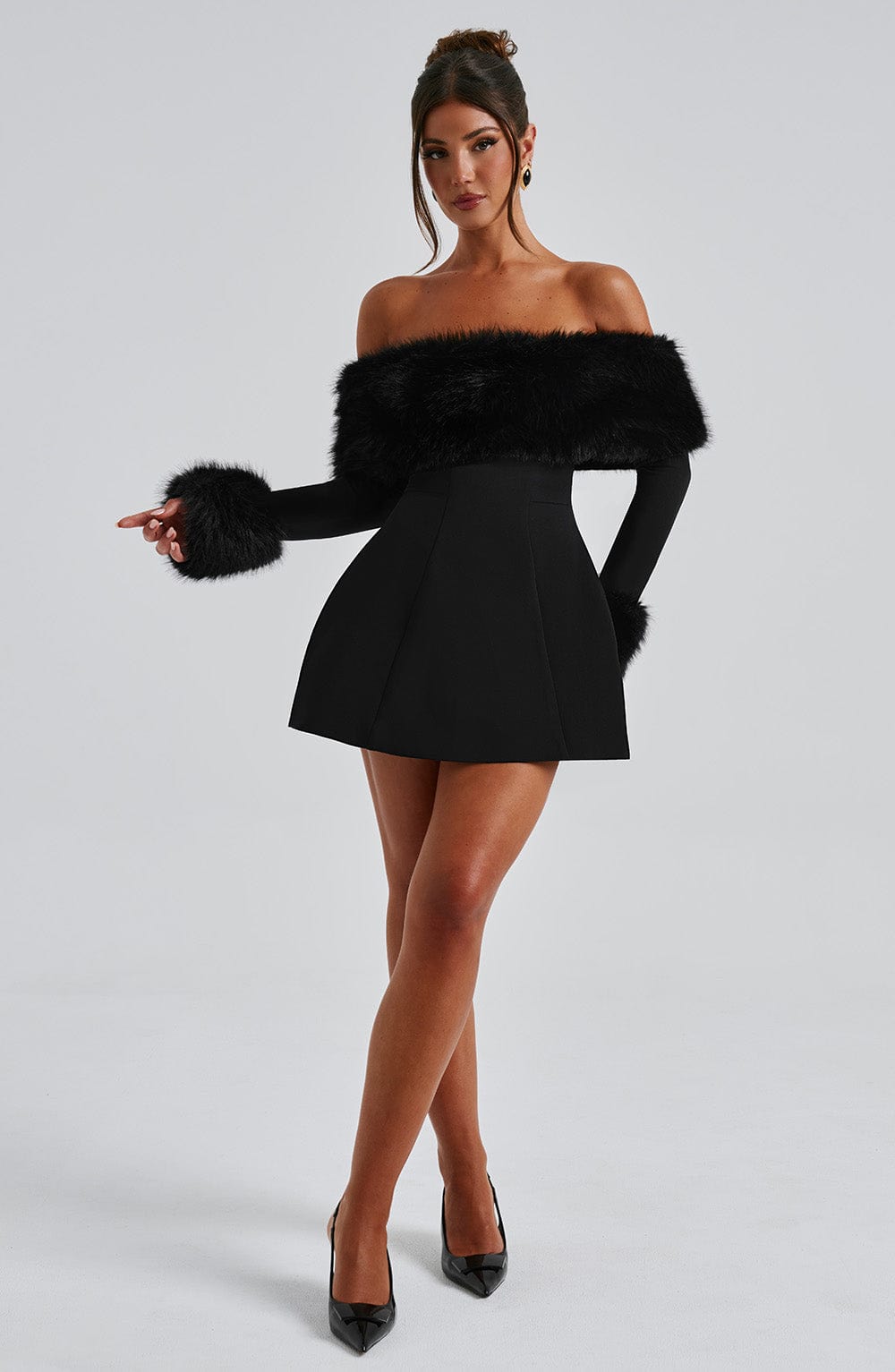 VILLANELLE MINI DRESS - BLACK