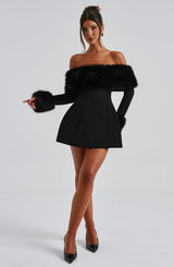 VILLANELLE MINI DRESS - BLACK