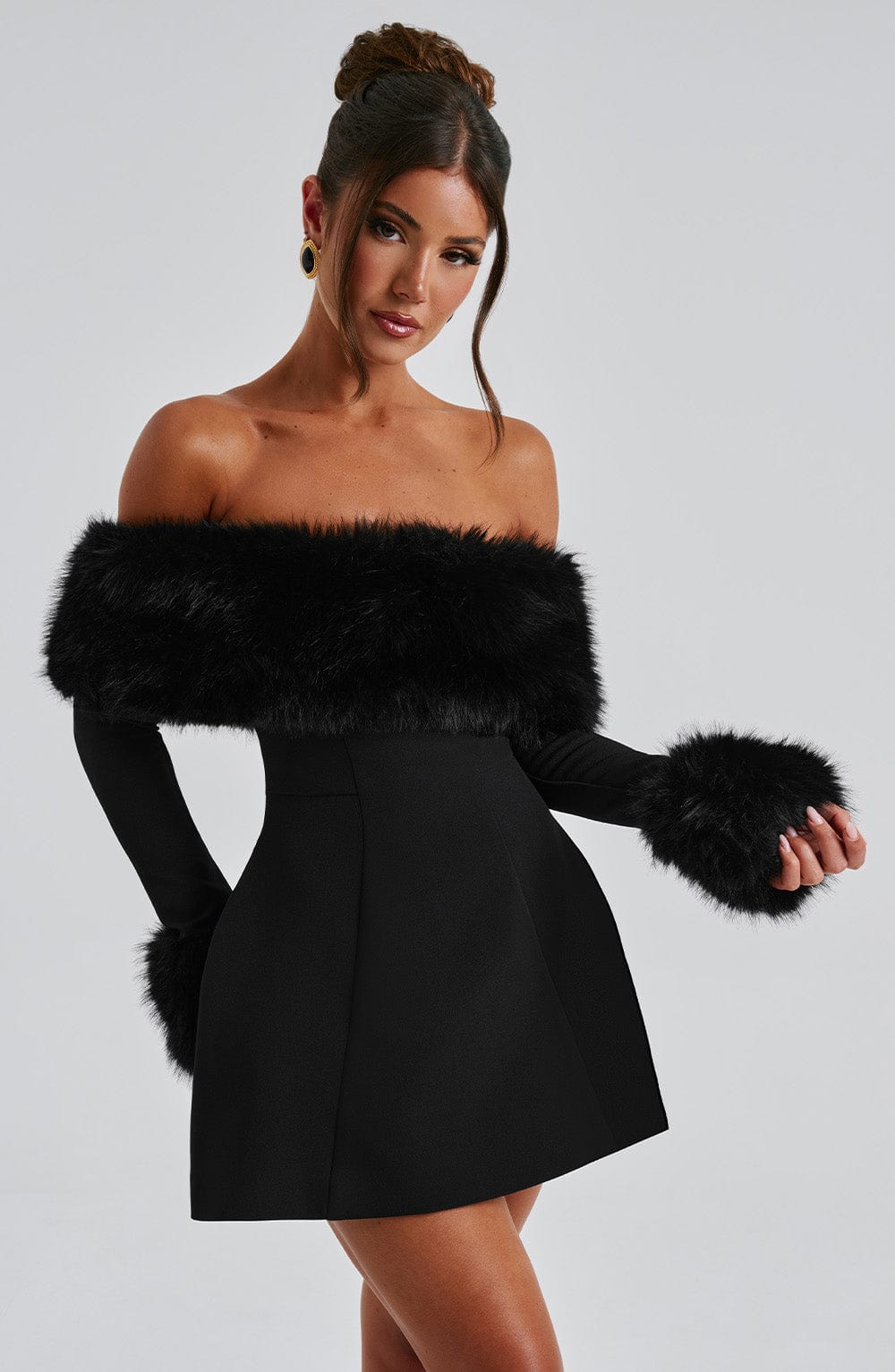 VILLANELLE MINI DRESS - BLACK