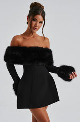 VILLANELLE MINI DRESS - BLACK
