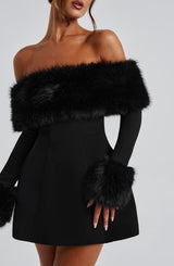 VILLANELLE MINI DRESS - BLACK