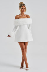 VILLANELLE MINI DRESS - IVORY
