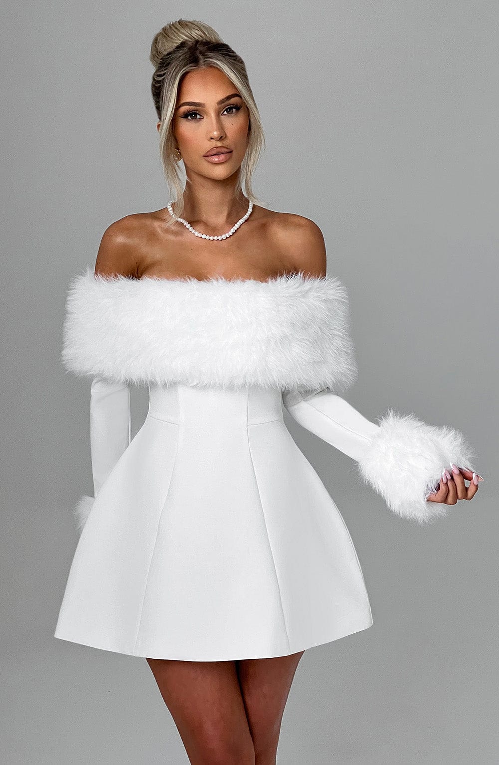 VILLANELLE MINI DRESS - IVORY