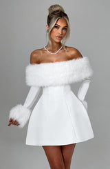 VILLANELLE MINI DRESS - IVORY