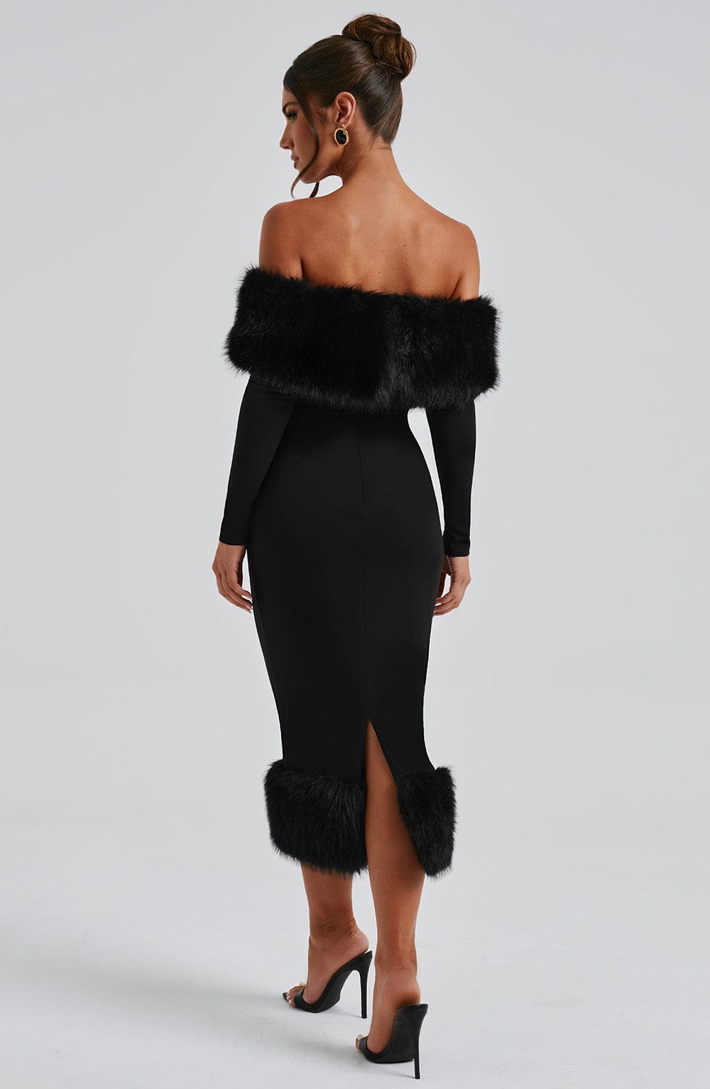 VITTORIA MIDI DRESS-BLACK