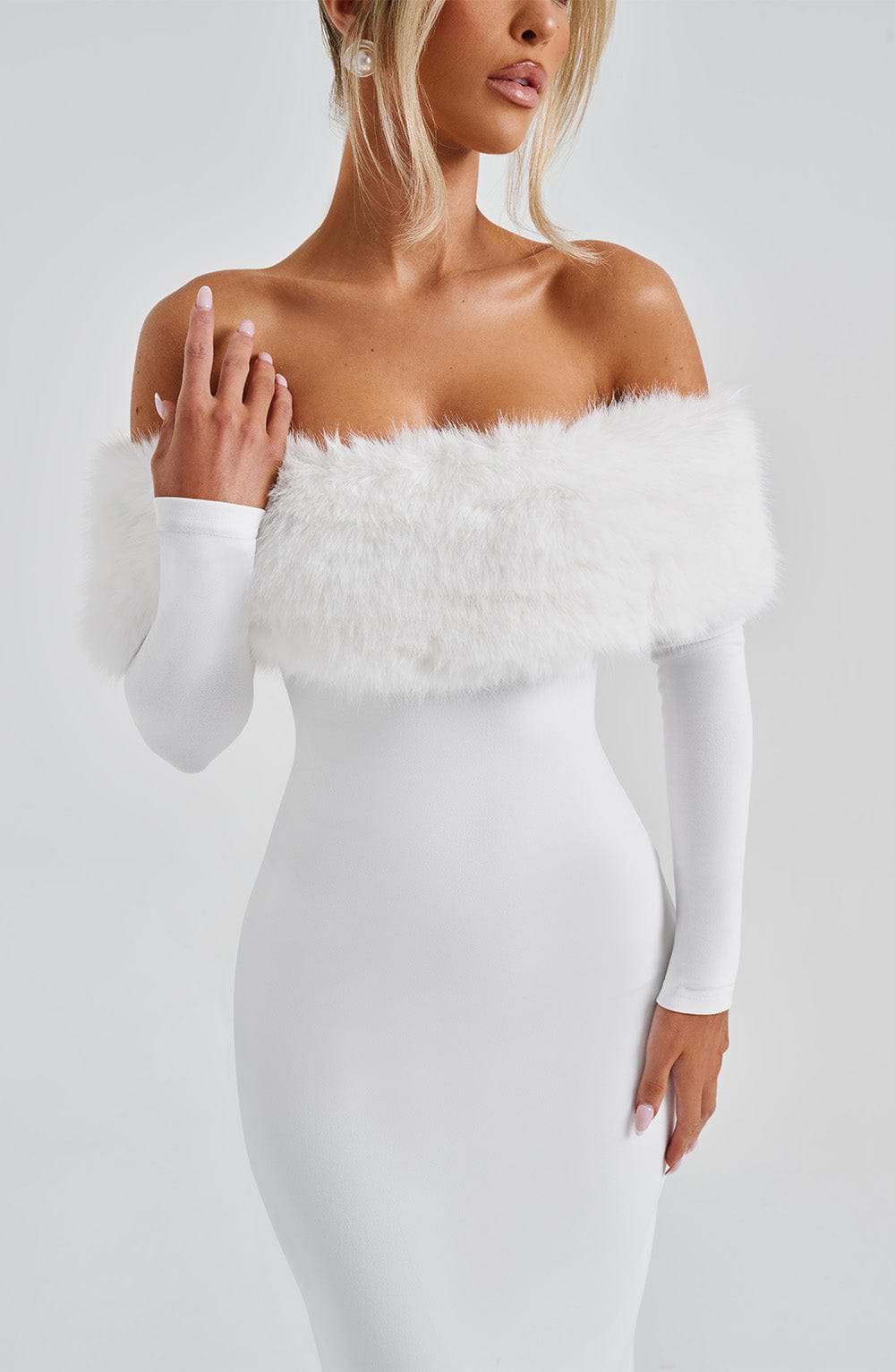 VITTORIA MIDI DRESS - IVORY