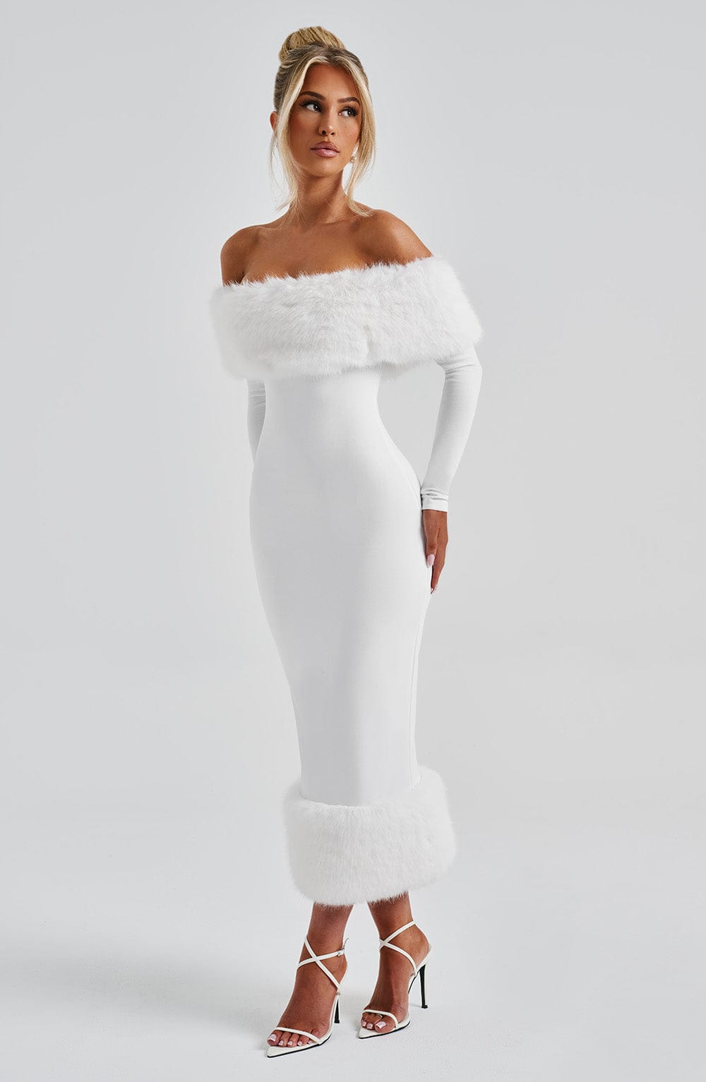 VITTORIA MIDI DRESS - IVORY