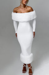 VITTORIA MIDI DRESS - IVORY