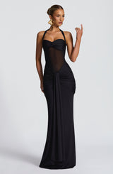 VIXEN MAXI DRESS - BLACK