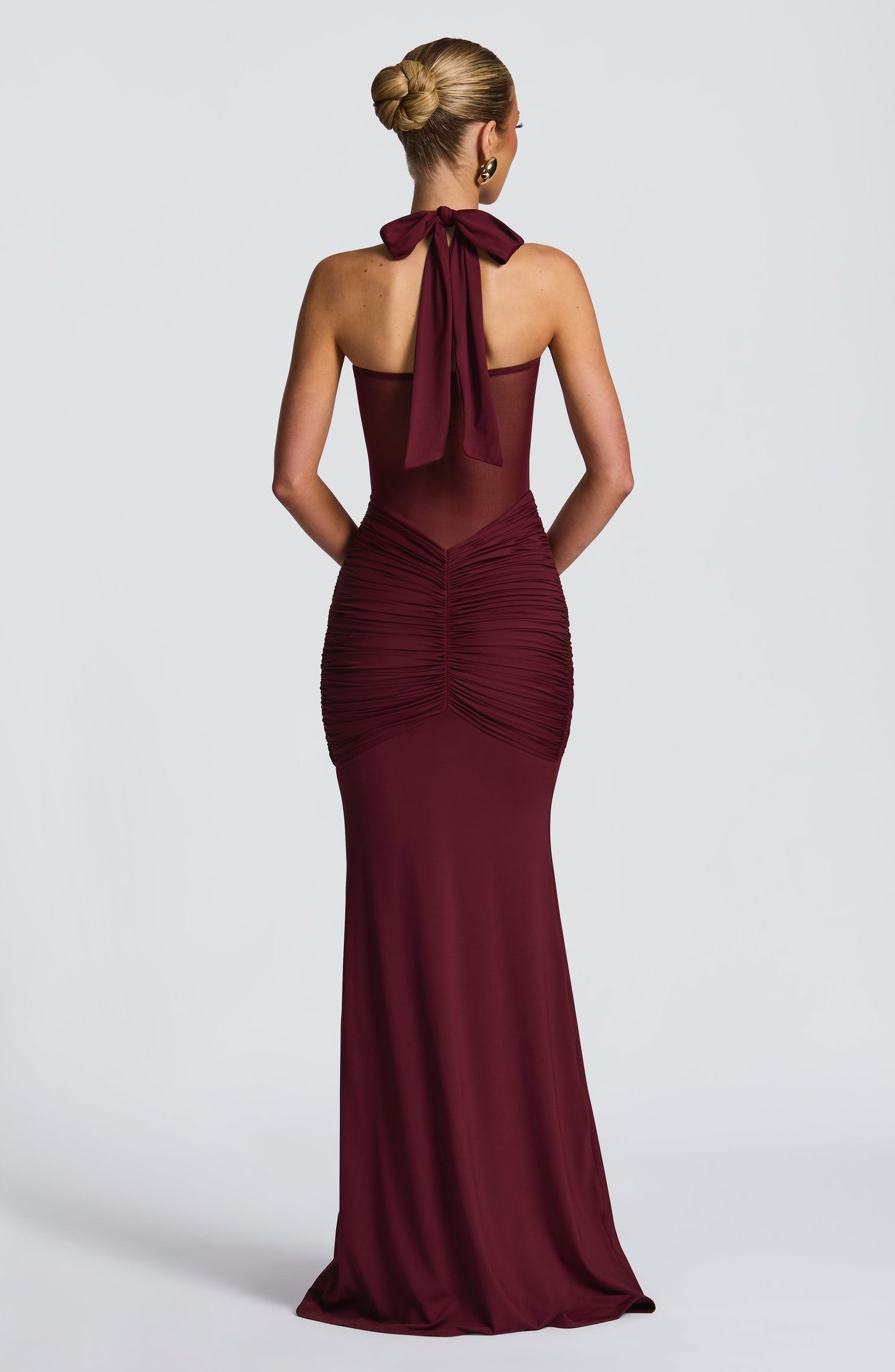 VIXEN MAXI DRESS - CHERRY LACQUER