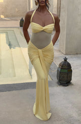VIXEN MAXI DRESS - LEMON