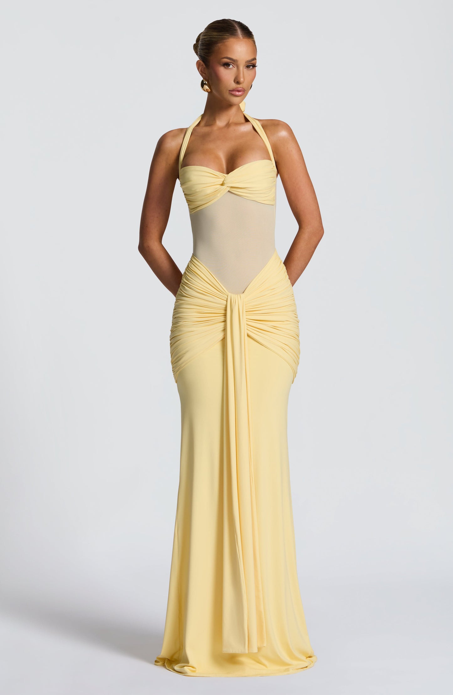 VIXEN MAXI DRESS - LEMON