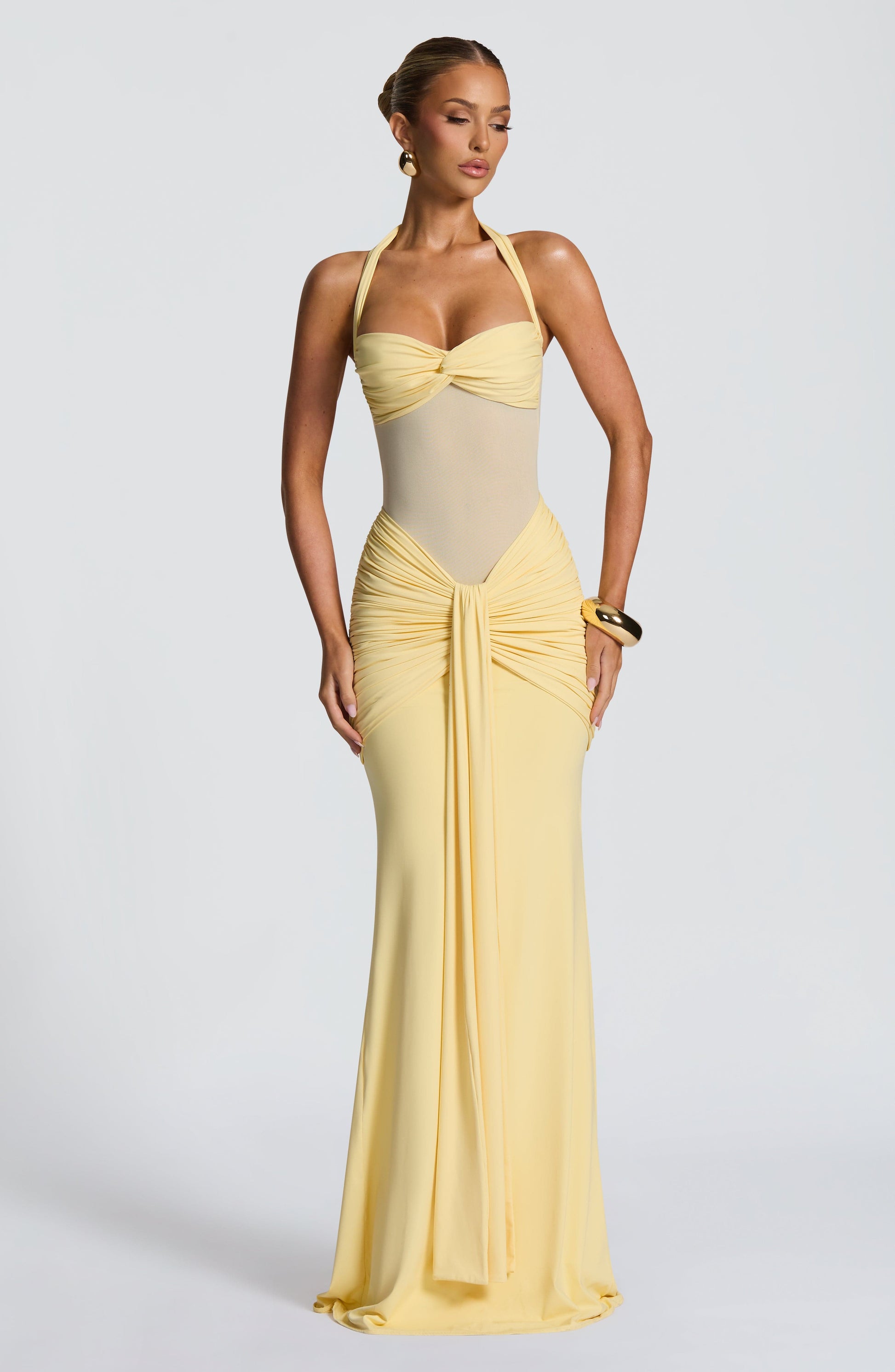 VIXEN MAXI DRESS - LEMON