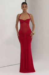 VIXEN MAXI DRESS - RED