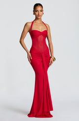 VIXEN MAXI DRESS - RED