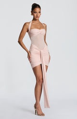 VIXEN MINI DRESS - SOFT BLUSH
