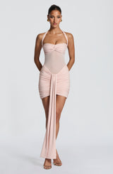 VIXEN MINI DRESS - SOFT BLUSH