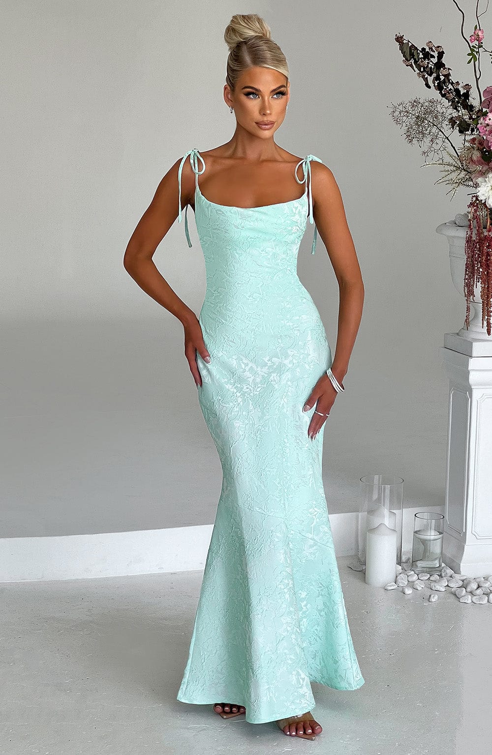 WHITNEY MAXI DRESS - MINT