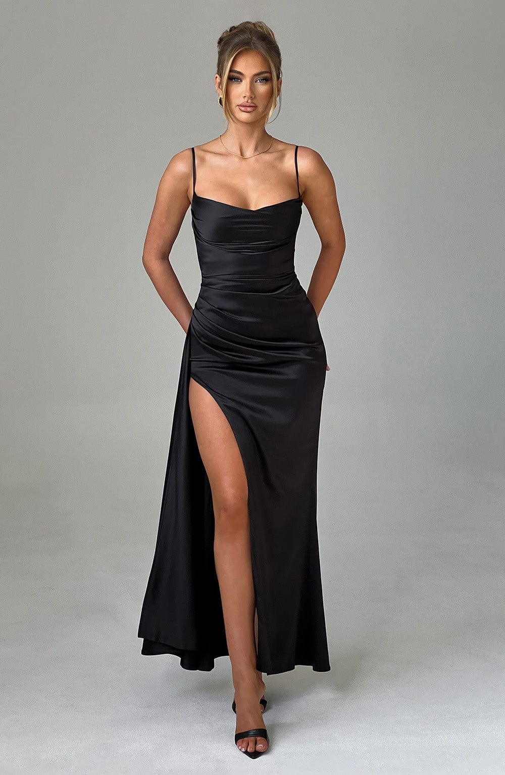 WINONA MAXI DRESS - BLACK