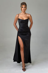 WINONA MAXI DRESS - BLACK