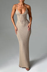 XANTHE MAXI DRESS - BEIGE