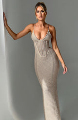 XANTHE MAXI DRESS - BEIGE