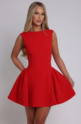 YALINA MINI DRESS - RED