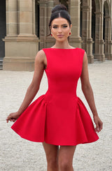 YALINA MINI DRESS - RED
