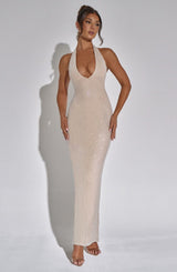 ZAYDE MAXI DRESS - NUDE