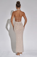 ZAYDE MAXI DRESS - NUDE