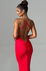 ZELDA MAXI DRESS - RED