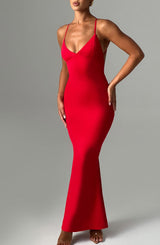 ZELDA MAXI DRESS - RED